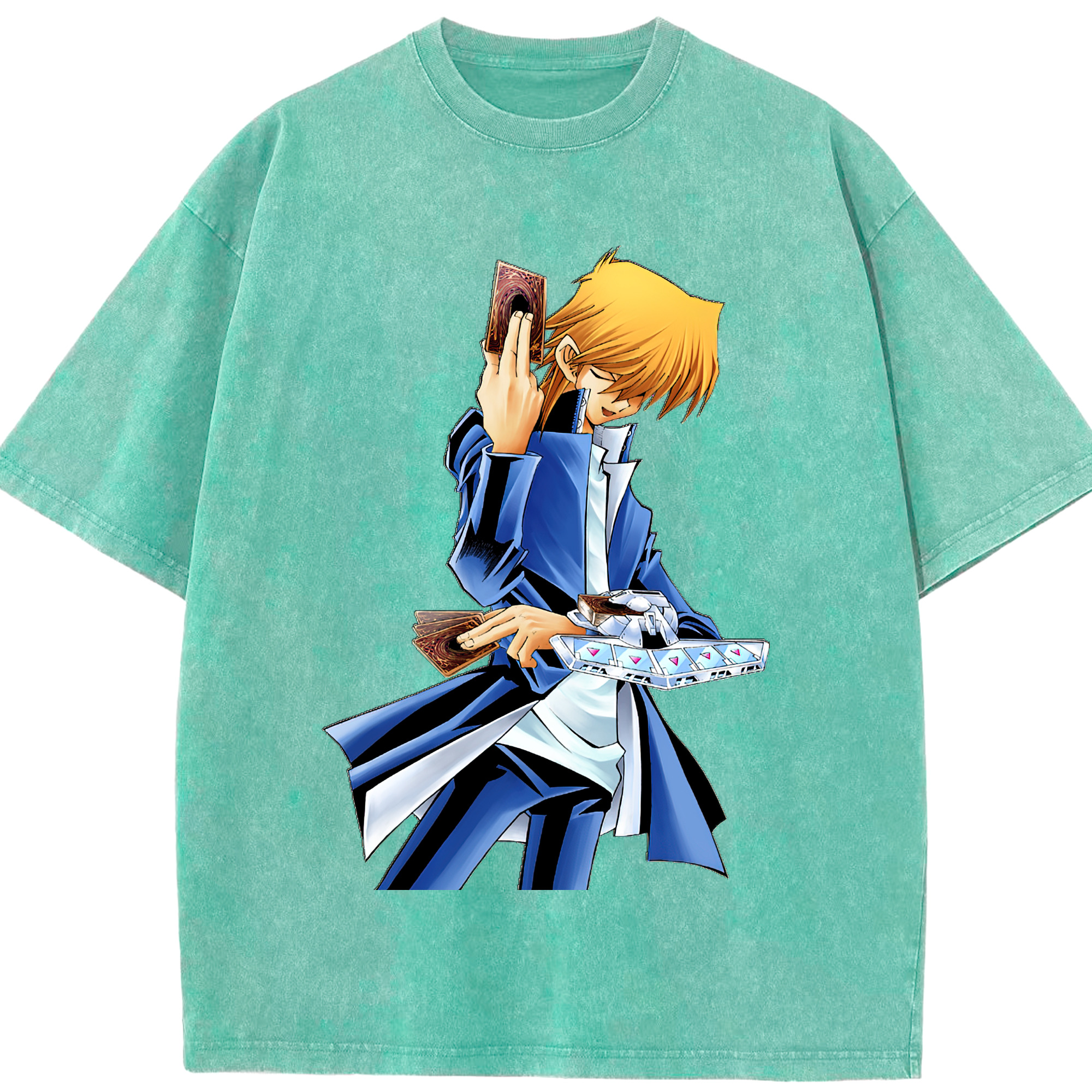 （画像用） 遊☆戯☆王 Yu-Gi-Oh! 綿100% ヴィンテージ風 半袖Tシャツ（フロントプリント）
